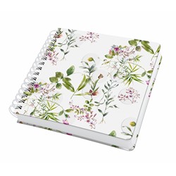 SIGEL Spiral-Notizbuch Jolie, Fairytale Garden, ca. A5 quadratisch, blanko, Hardcover