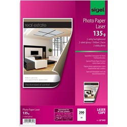 SIGEL Farblaser Fotopapier A3, beidseitig, 135g