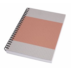 SIGEL Spiral-Notizbuch Quicknote, A5, dotted, Softcover, koralle/grau, 160 Seiten