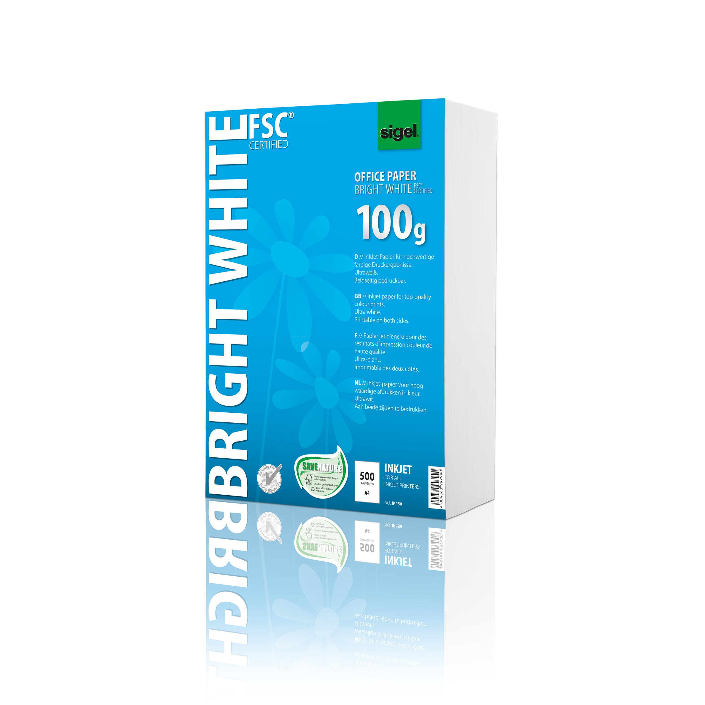 Basics Papier multi-usage A4 80g, carton de 5 ramettes de 500 feuilles