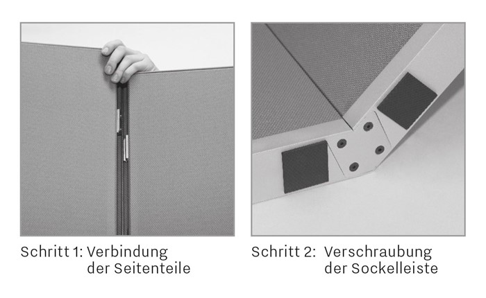 Sound Balance Akustik-Raumtrenner Montage