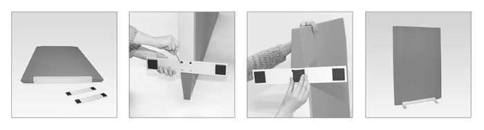 Sound Balance Akustik-Stellwand Montage